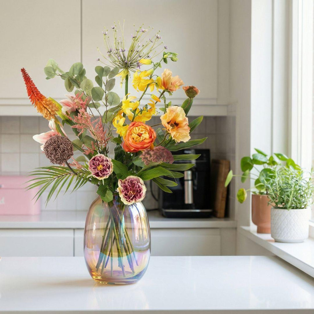 Kunstblumenstrauß „Amber Peach Deluxe“