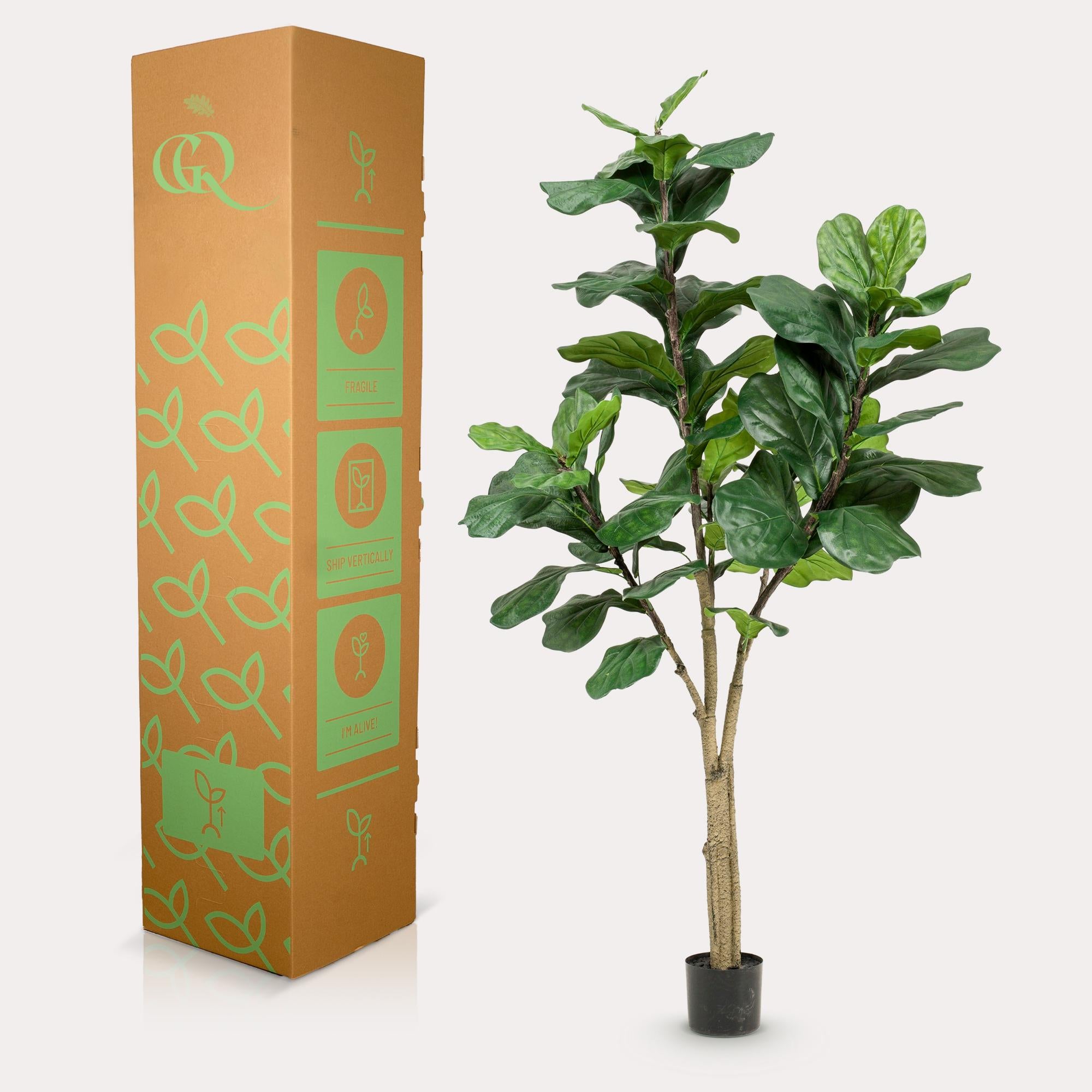 Kunstpflanze Ficus Lyrata XXL – Majestätisches Design ohne Pflegeaufwand