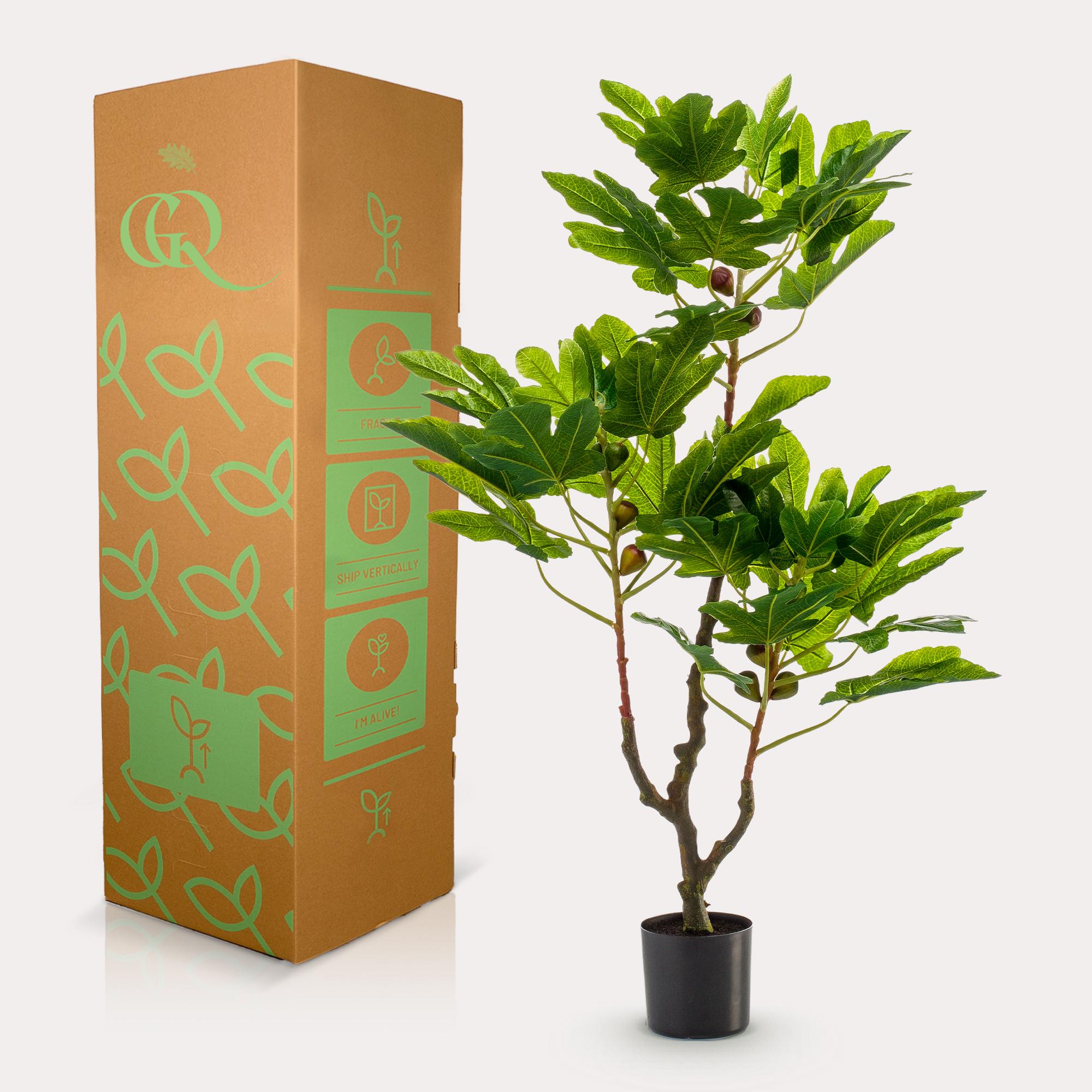 Kunstpflanze Ficus Carica - Feigenbaum (95 cm)