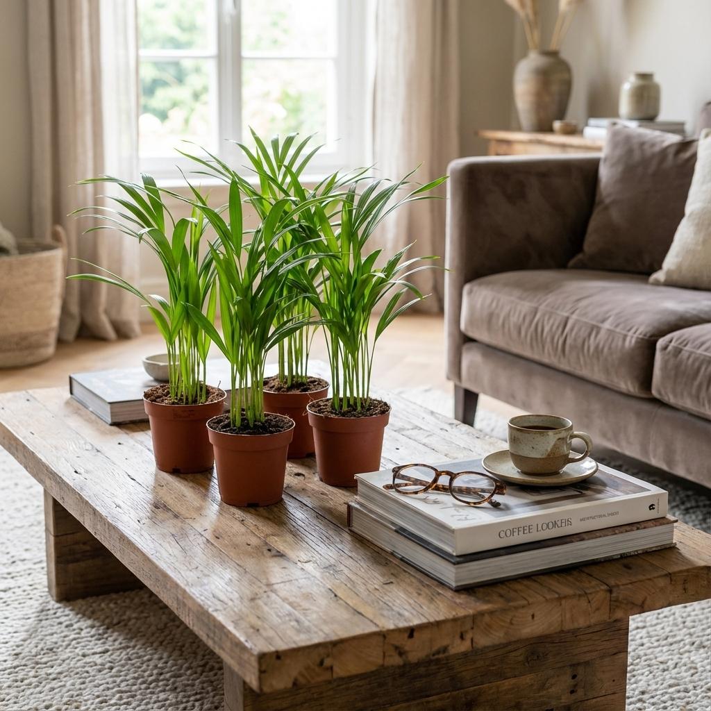 4x Areca Goldfruchtpalme (Set) – Frisches Tropen-Flair