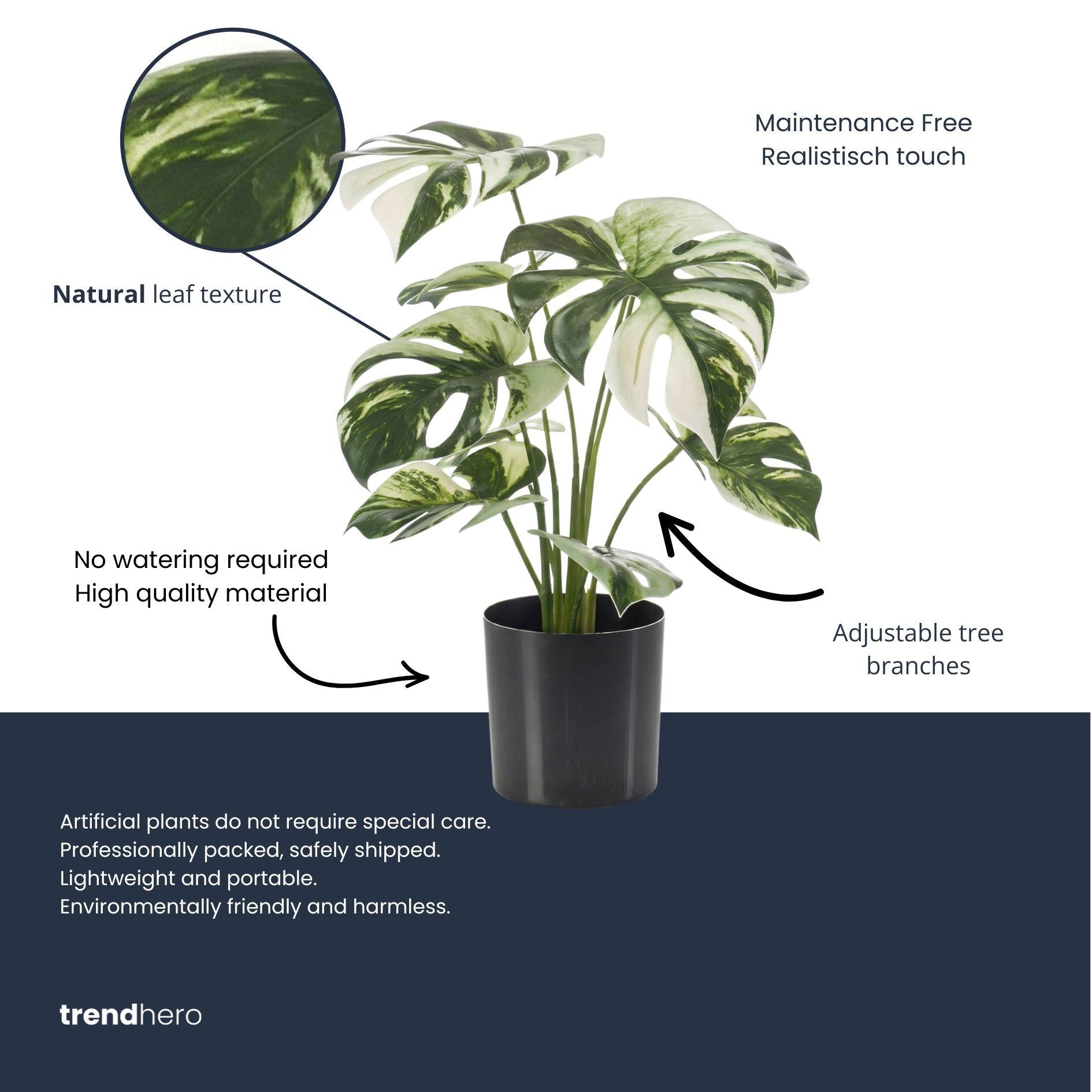 Kunstpflanze Monstera Bush (Fensterblatt)