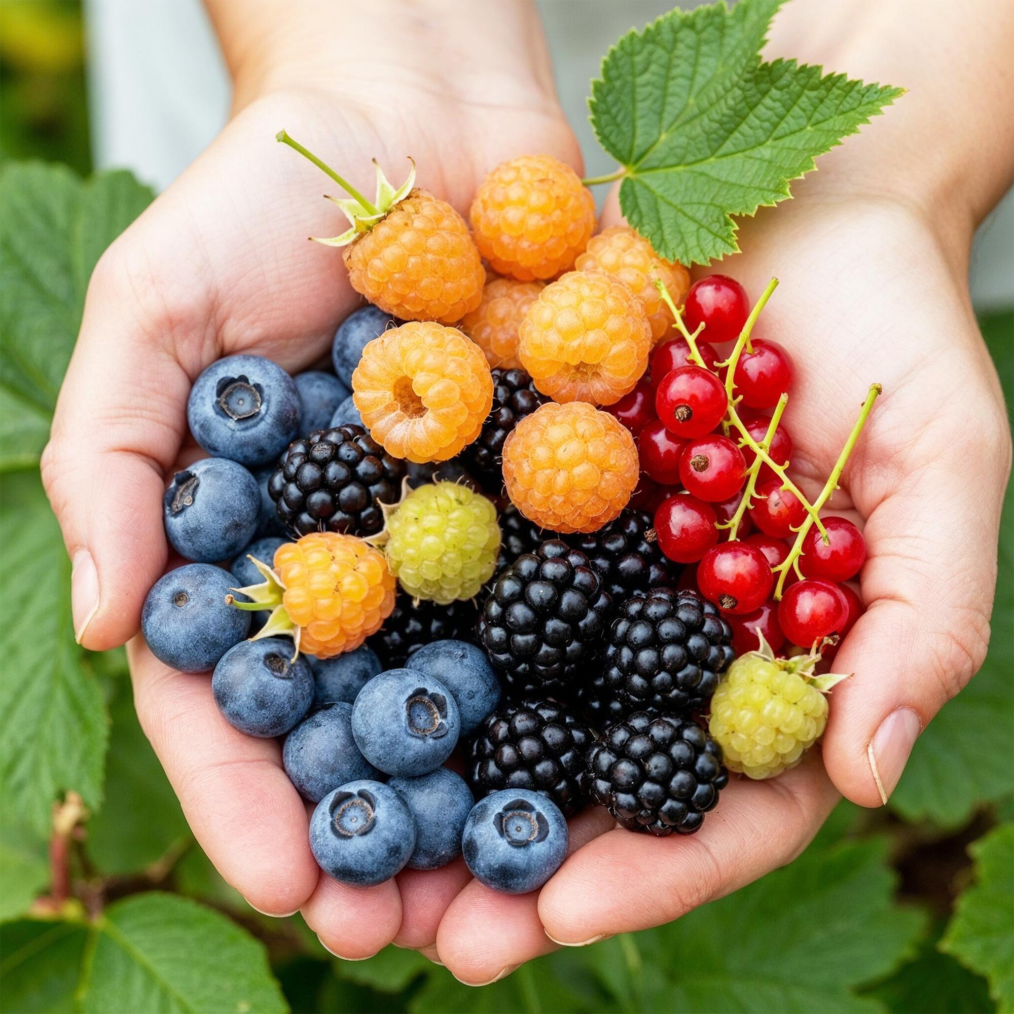 Regenbogen-Beeren-Mix – Die bunte Naschecke im 4er-Set