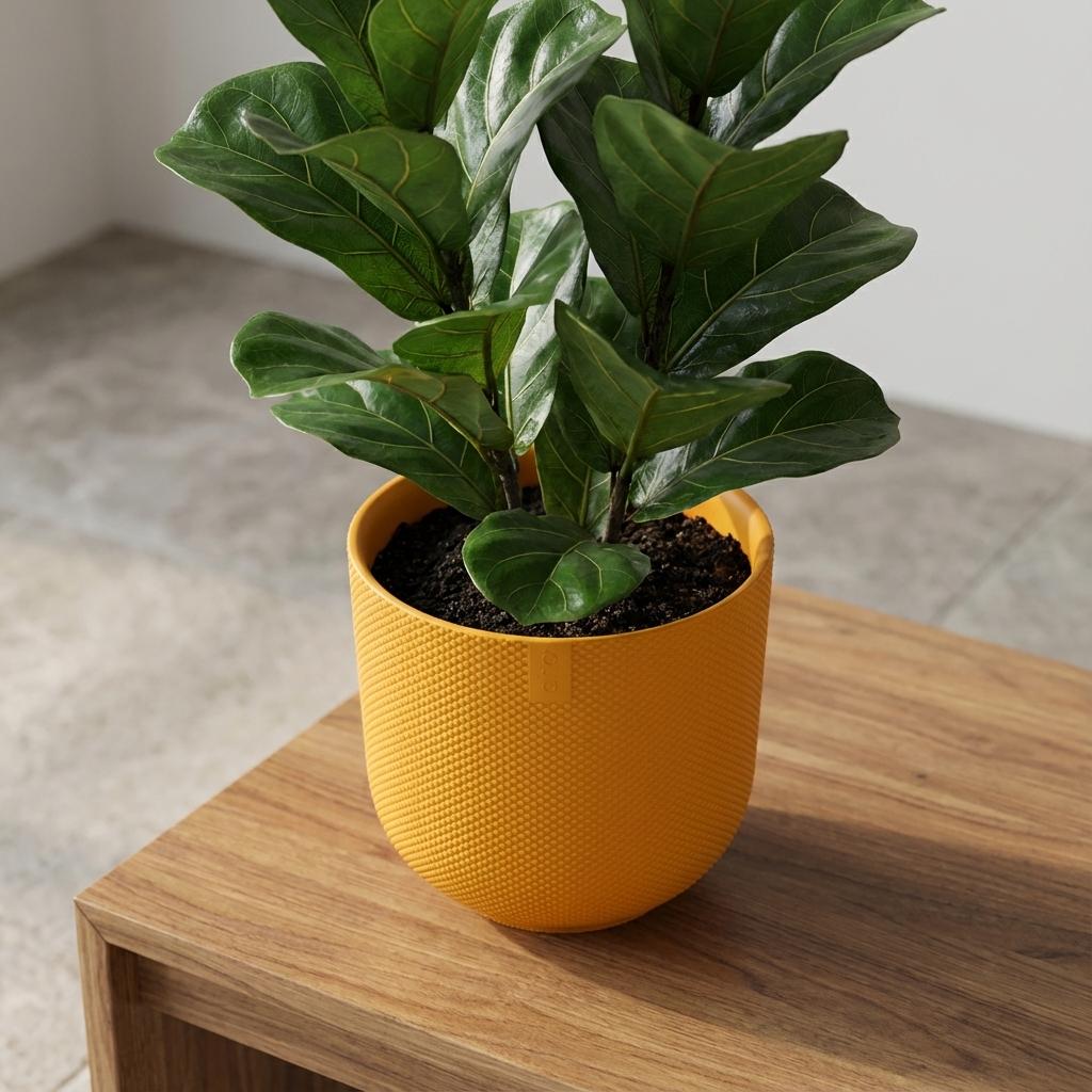 Design-Übertopf Elho Jazz Round – Amber Yellow