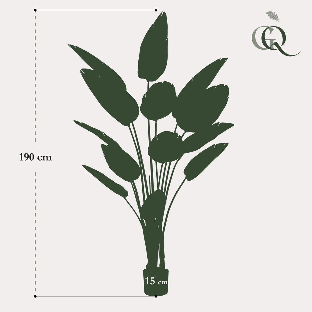 Kunstpflanze - Strelitzia Nicolai - Paradiesvogelblume