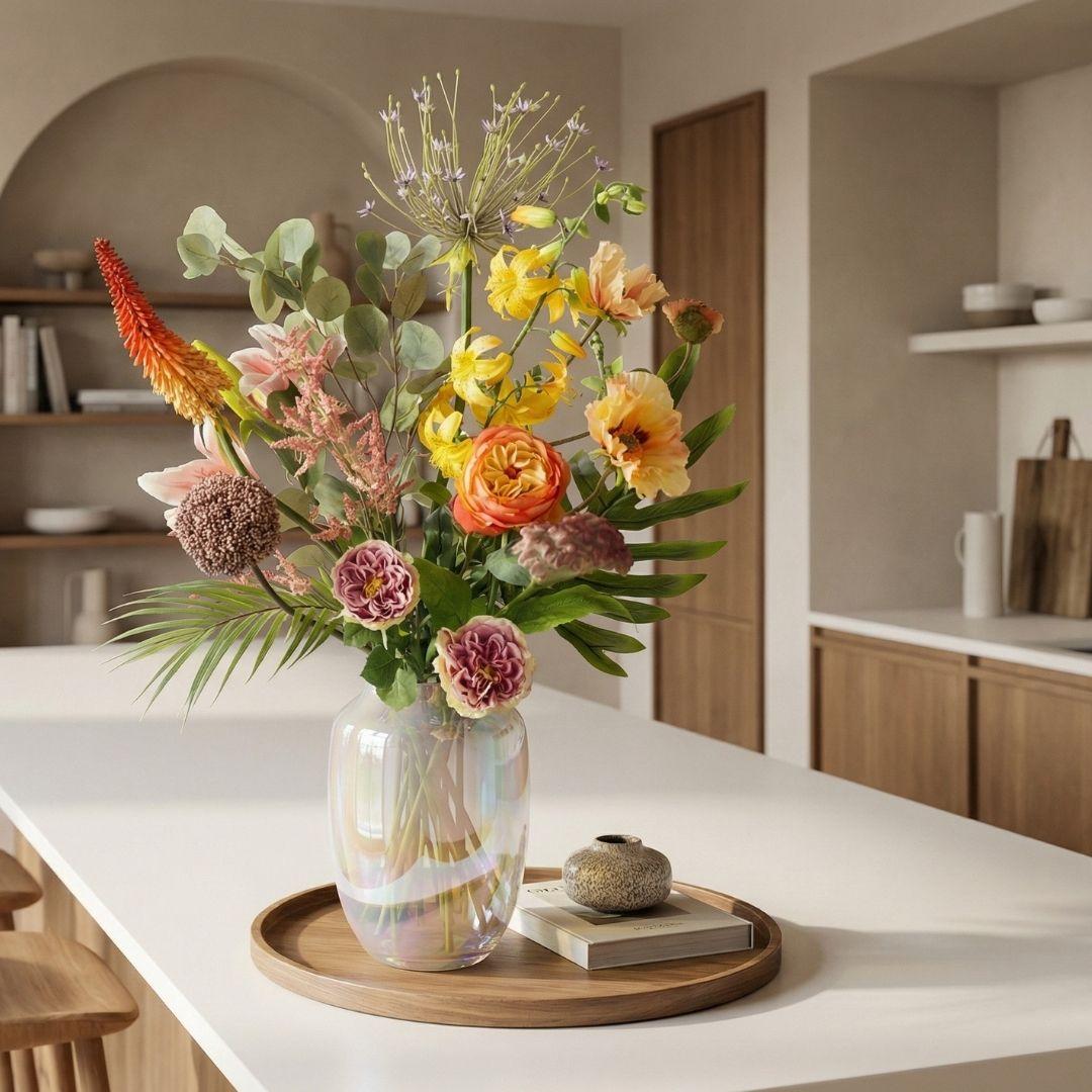 Kunstblumenstrauß „Tropical Chic Deluxe“