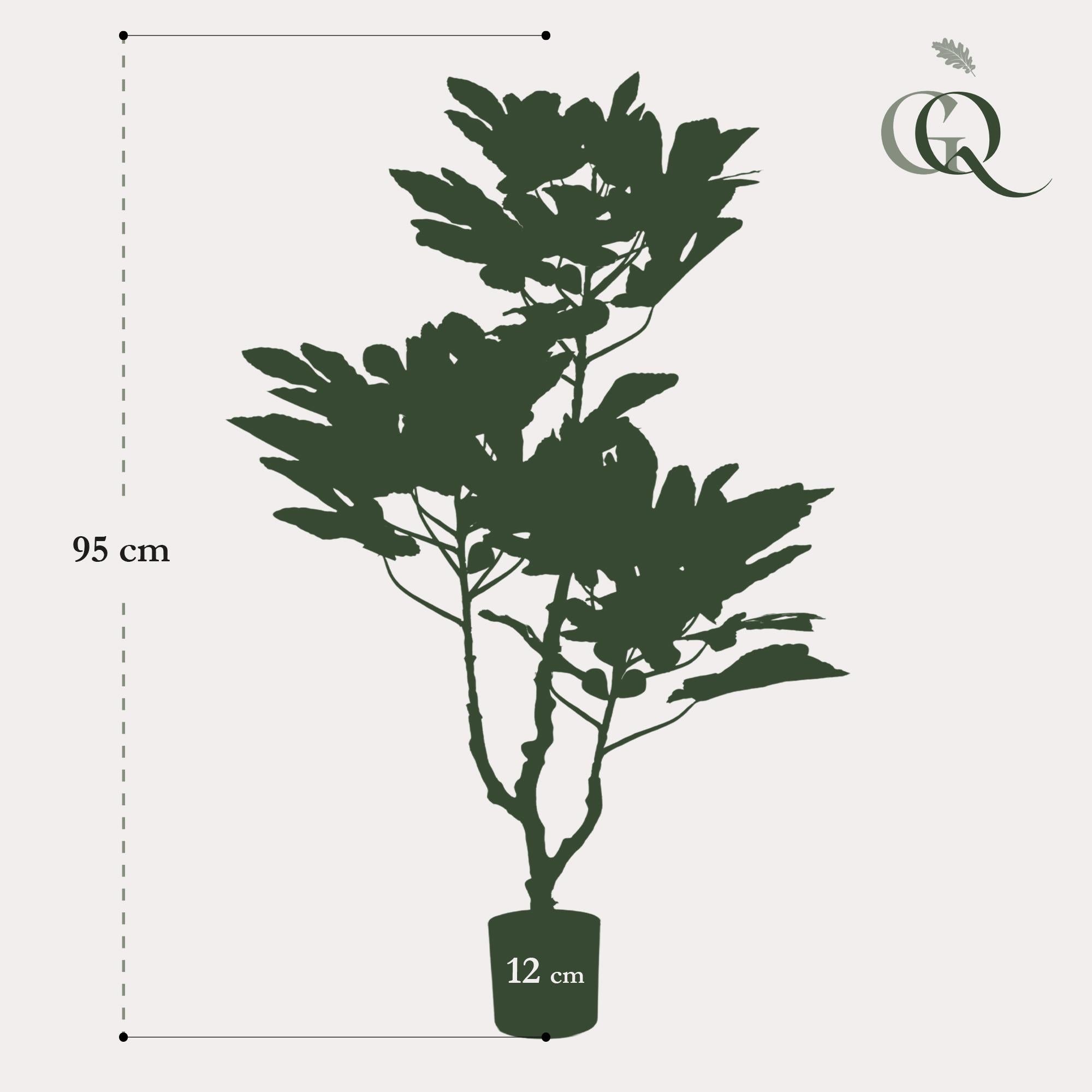 Kunstpflanze Ficus Carica - Feigenbaum (95 cm)