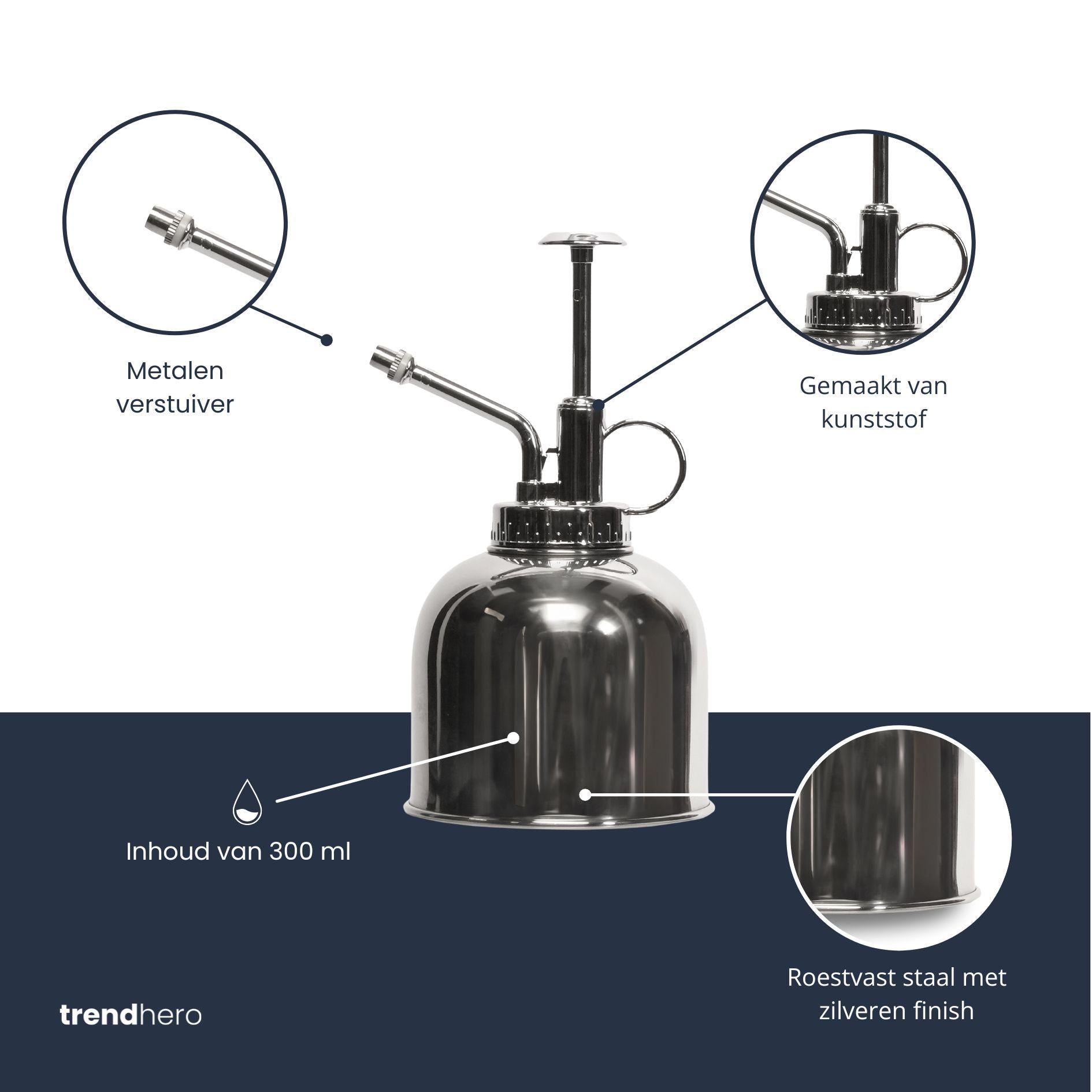 Pflanzensprüher Silber – Rostfreier Edelstahl (RVS)