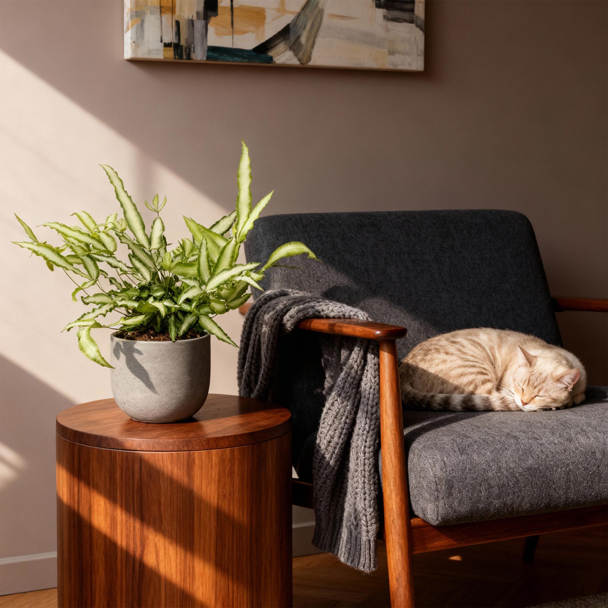 🌿 Pteris cretica Albolineata (Bandfarn) – Ø 12 cm, 28–30 cm