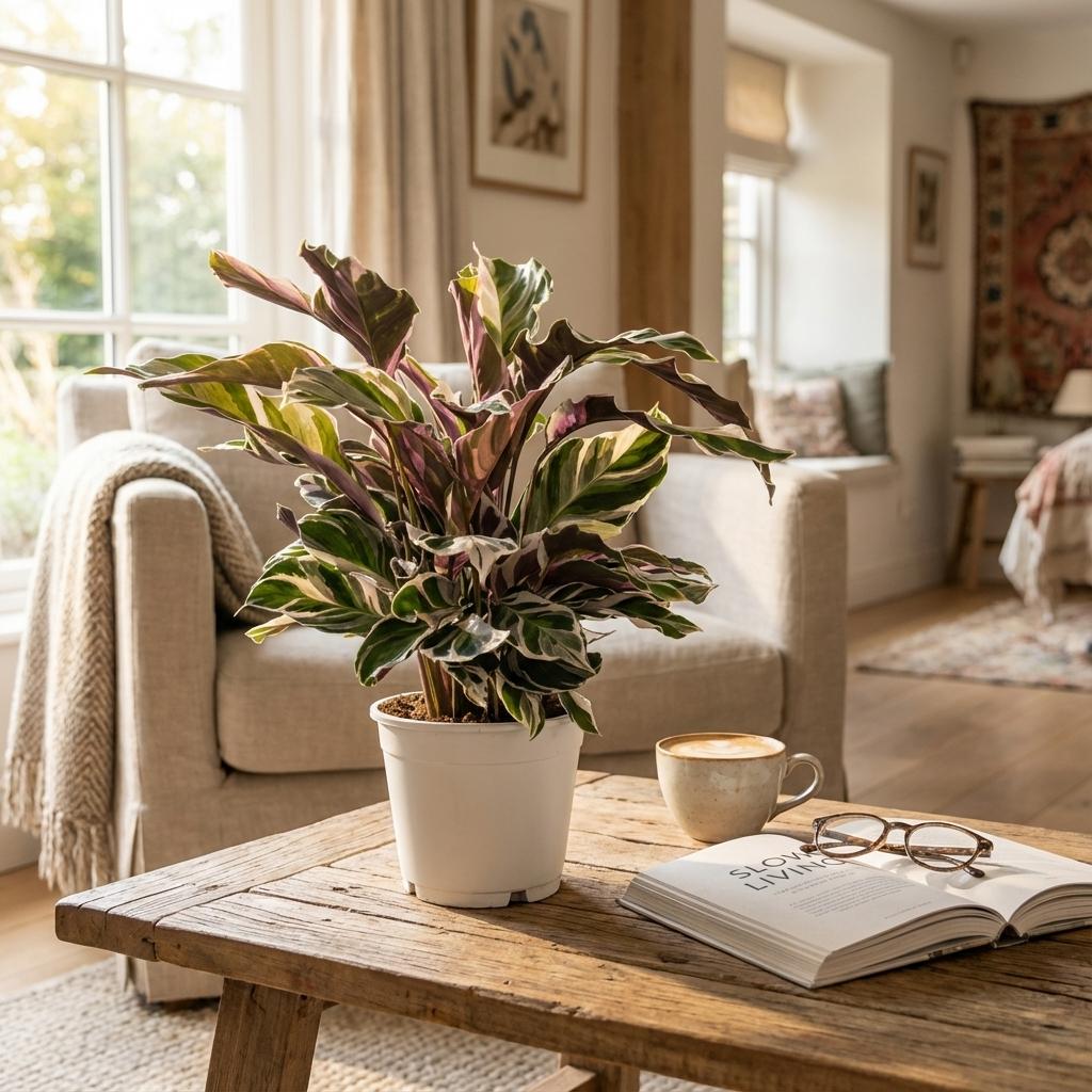 Calathea Fusion White – Das gemalte Meisterwerk